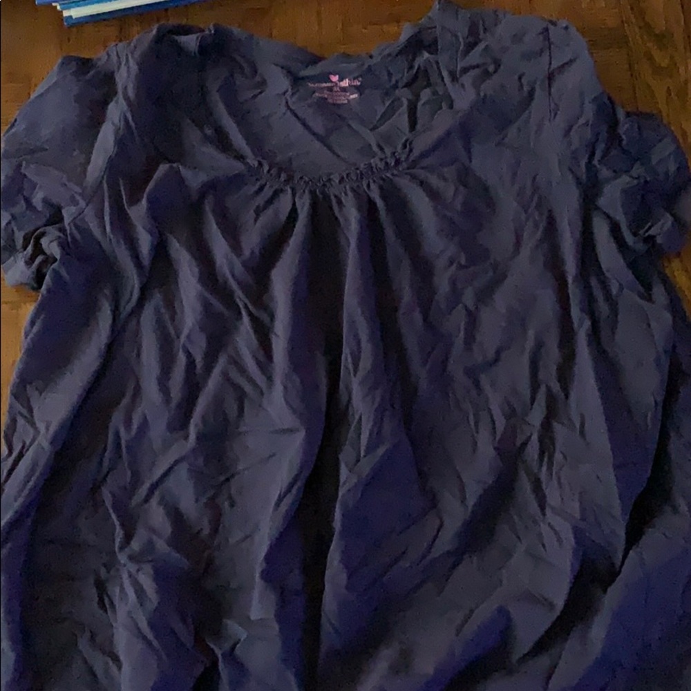 Scoop neck tee shirt